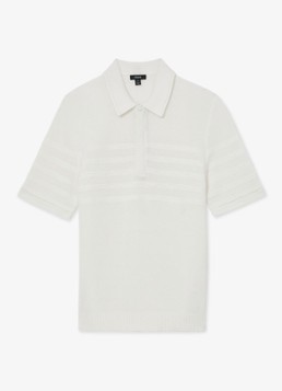 Reiss Heren Falklands regular fit overhemd met structuur in de kleur White / Wit