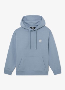 Reiss Heren Conlin hoodie met borduring in de kleur Lichtblauw