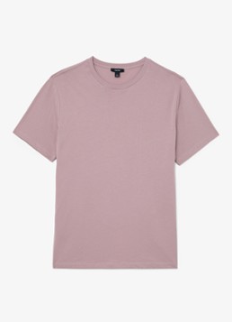 Reiss Heren Bless tailored fit T-shirt met ronde hals in de kleur Dusty Rose / Roze