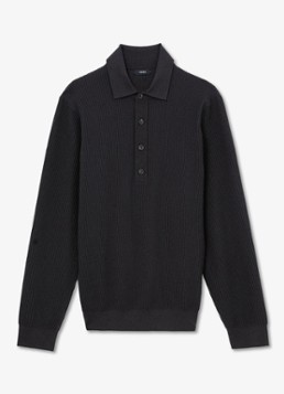 Reiss Heren Admiral regular fit polo met ribstructuur in de kleur Donkergroen