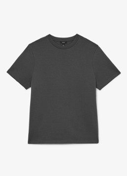 Reiss Heren Barton Premium T-shirt met stretch in de kleur Donkergrijs