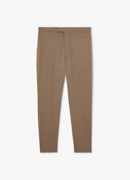 Reiss Heren Found slim fit pantalon met steekzakken in de kleur Lichtbruin