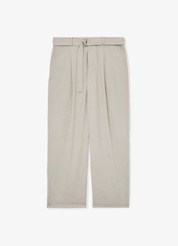 Reiss Heren Walker relaxed fit pantalon met ceintuur in de kleur Beige