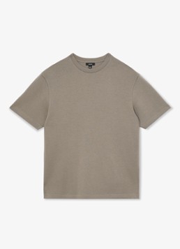 Reiss Heren Cade T-shirt met stretch in de kleur Donkerbeige