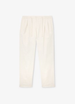 Reiss Heren Arden regular fit pantalon met steekzakken in de kleur Gebroken wit