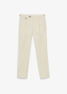 Reiss Heren Float tapered fit pantalon met steekzakken in de kleur Beige