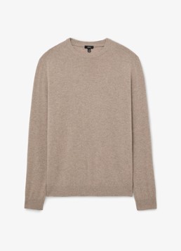 Reiss Heren Monarch fijngebreide trui van kasjmier in de kleur Taupe
