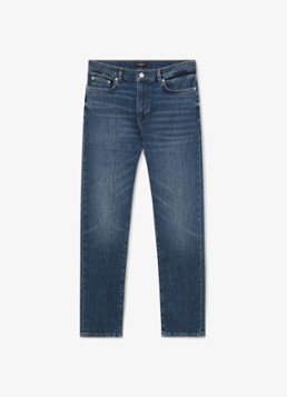 Reiss Heren Floyd slim fit jeans met steekzakken in de kleur Donkerblauw
