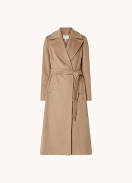 Phase Eight Dames Livvy trenchcoat in wolblend in de kleur Camel