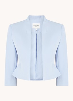 Phase Eight Dames Petite Daisy bolero met schoudervulling in de kleur Lichtblauw