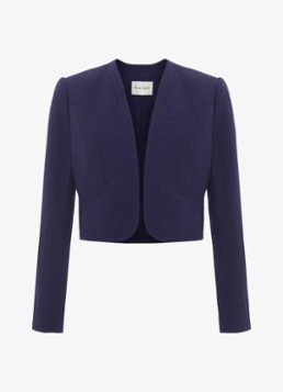 Phase Eight Dames Olivia cropped blazer met structuur in de kleur Donkerblauw