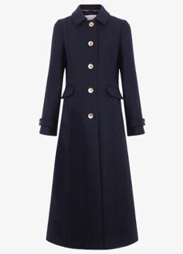 Phase Eight Dames Aurelie mantel met klepzakken in de kleur Blauw
