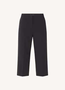 Phase Eight Dames Aubrielle high waist cropped loose fit pantalon met steekzakken in de kleur Donkerblauw