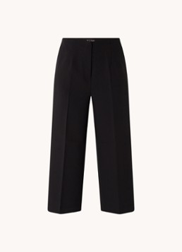 Phase Eight Dames Aubrielle high waist wide fit culotte met steekzakken in de kleur Zwart