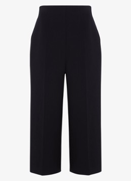 Phase Eight Dames Aubrielle high waist wide fit culotte met steekzakken in de kleur Zwart