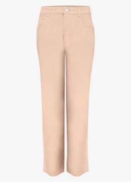 Phase Eight Dames Lindsey mid waist cropped slim fit jeans met gekleurde wassing in de kleur Zalmroze