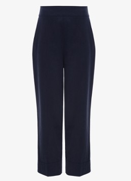 Phase Eight Dames Ellwood high waist straight fit pantalon in de kleur Donkerblauw