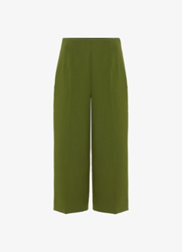 Phase Eight Dames Aubrielle high waist loose fit culotte met steekzakken in de kleur Donkergroen