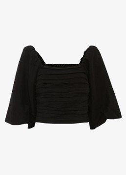Phase Eight Dames Asha top in linnenblend in de kleur Zwart