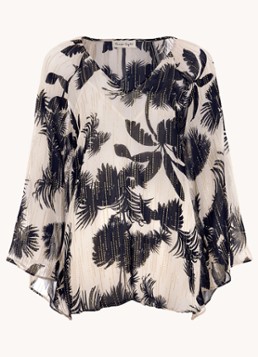 Phase Eight Dames Simi tuniek met print en strass in de kleur Zwart