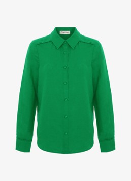 Phase Eight Dames Sloane blouse in linnenblend in de kleur Groen