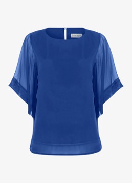 Phase Eight Dames Florence tuniek van zijde in de kleur Blauw