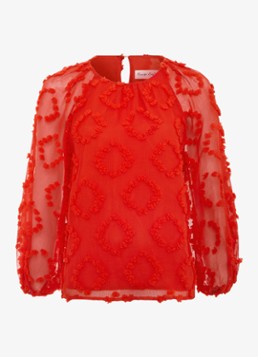 Phase Eight Dames Shayla tuniek met structuur in de kleur Rood