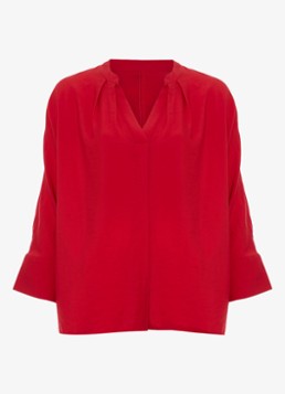 Phase Eight Dames Cynthia blouse met V-hals in de kleur Rood