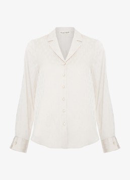 Phase Eight Dames Vega blouse met V-hals in de kleur Gebroken wit