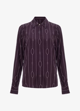 Phase Eight Dames Jacqueline blouse met grafische print in de kleur Paars