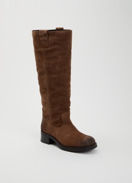 Steve Madden Dames Banner laars van suède in de kleur Lichtbruin, maat: 37