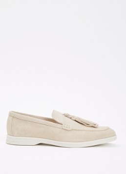 Steve Madden Dames Ojane slip-on van suède in de kleur Beige, maat: 42