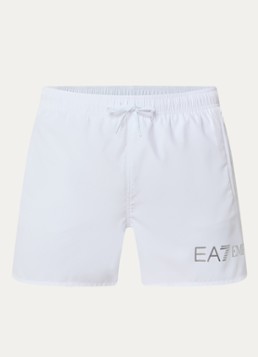 Armani Heren Zwemshorts met logoprint in de kleur Wit