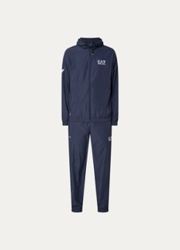 Armani Heren Trainingspak met capuchon en ritszakken in de kleur Donkerblauw