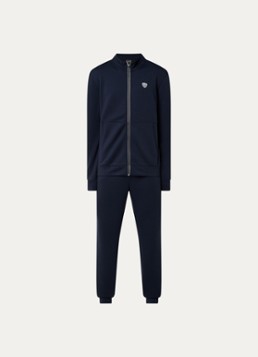 Armani Heren Trainingspak met steekzakken en logo in de kleur Donkerblauw