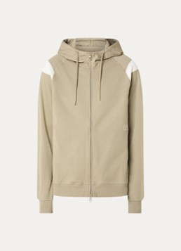 Armani Heren Sweatvest met logoprint in de kleur Beige