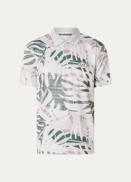Armani Heren Regular fit polo met print in de kleur Beige