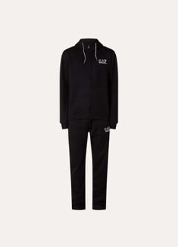 Armani Heren Trainingspak met logo en steekzakken in de kleur Zwart