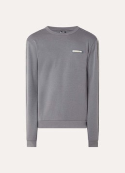 Armani Heren Sweater met logo in de kleur Antraciet