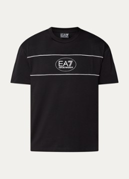 Armani Heren T-shirt met logoprint in de kleur Zwart