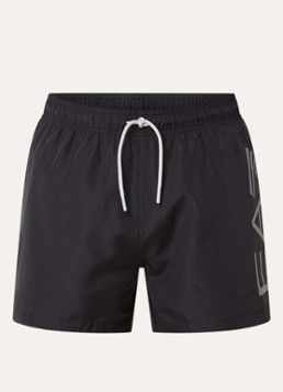 Armani Heren Zwemshorts met logoprint in de kleur Zwart