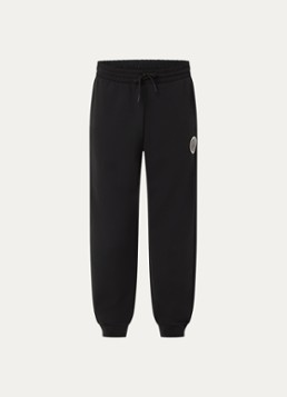 Armani Heren Tapered fit joggingbroek met logo en steekzakken in de kleur Zwart