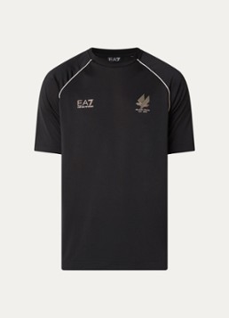 Armani Heren T-shirt met logoprint in de kleur Zwart