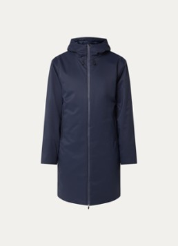 Armani Heren Caban gewatteerd softshell jack met opgestikte zakken in de kleur Donkerblauw