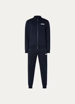 Armani Heren Trainingspak met logo en steekzakken in de kleur Donkerblauw