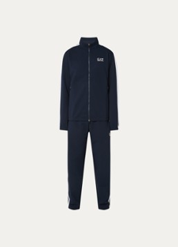 Armani Heren Trainingspak met logo in de kleur Donkerblauw