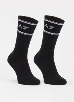 Armani Heren Dynamic Athlete sportsokken met logo in 3-pack in de kleur Zwart
