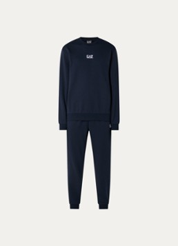 Armani Heren Trainingspak met logo en steekzakken in de kleur Donkerblauw