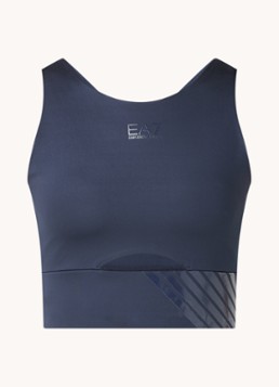 Armani Dames Sport bh met light support en logo in de kleur Donkerblauw