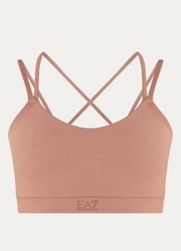 Armani Dames Sport bh met light support in de kleur Zalmroze